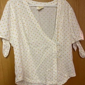 Anthropologie wrap top